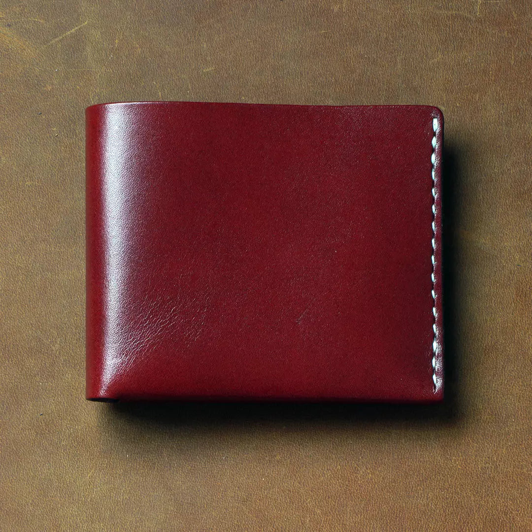 Slim Handmade Veg-tan Leather Wallet