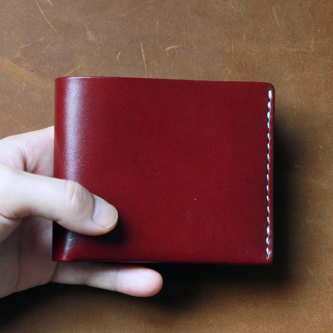 Slim Handmade Veg-tan Leather Wallet