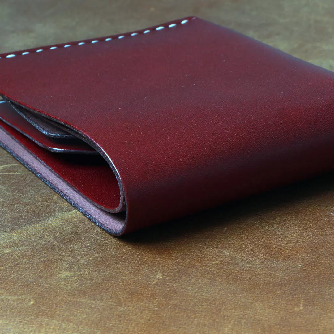 Slim Handmade Veg-tan Leather Wallet