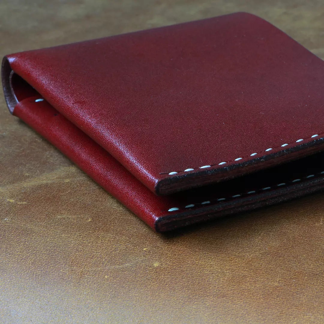 Slim Handmade Veg-tan Leather Wallet