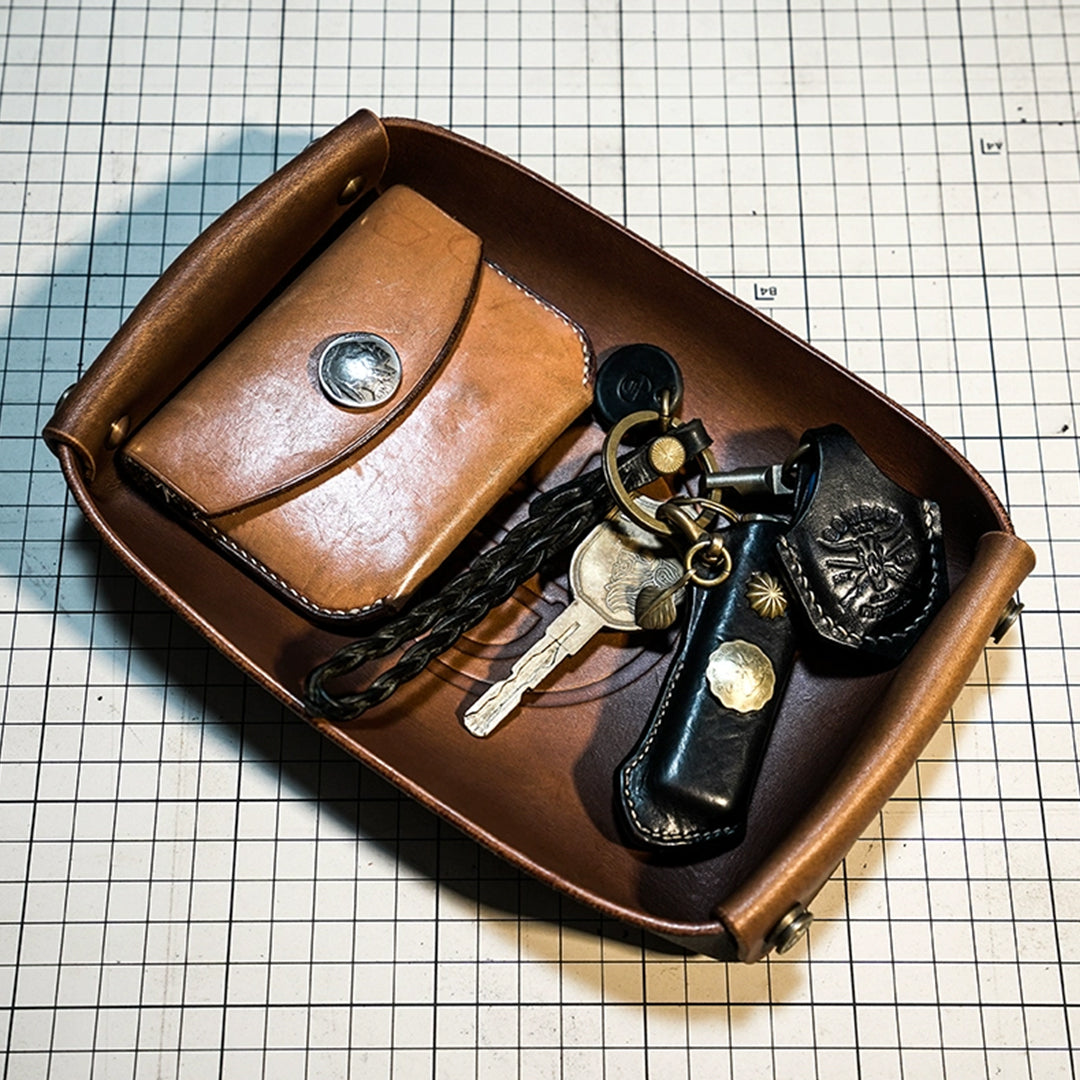 Vintage Leather Tray